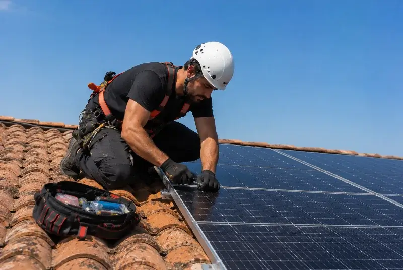 Maintenance et monitoring de panneaux solaires à Caveirac